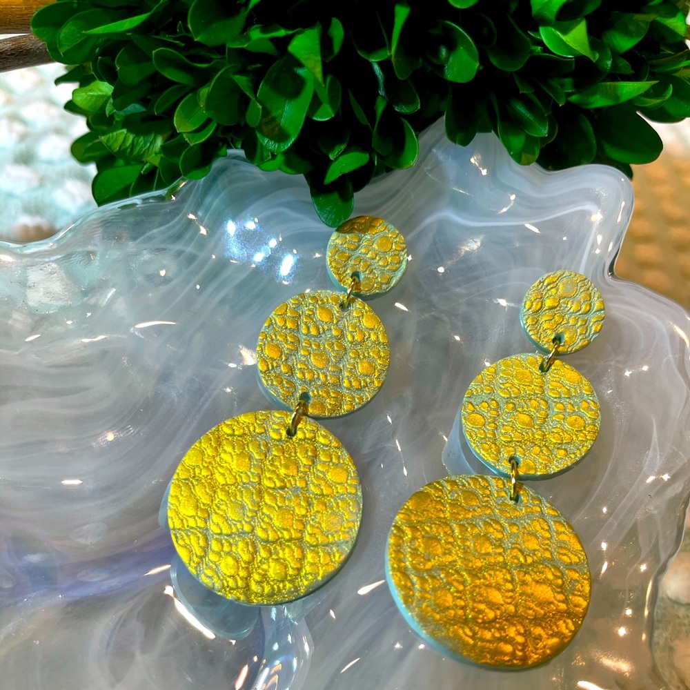 Three Tier Polymer Earrings